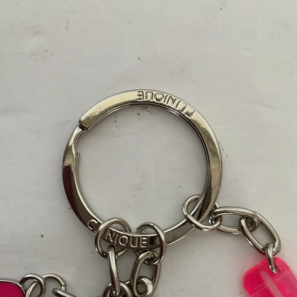 Clinique Breast Cancer Awareness Keychain NWOT